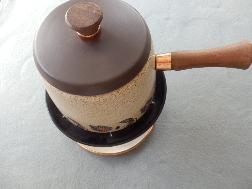 Fondueset Email, Ophalen of Verzenden, Gebruikt, Brander, Fondueset