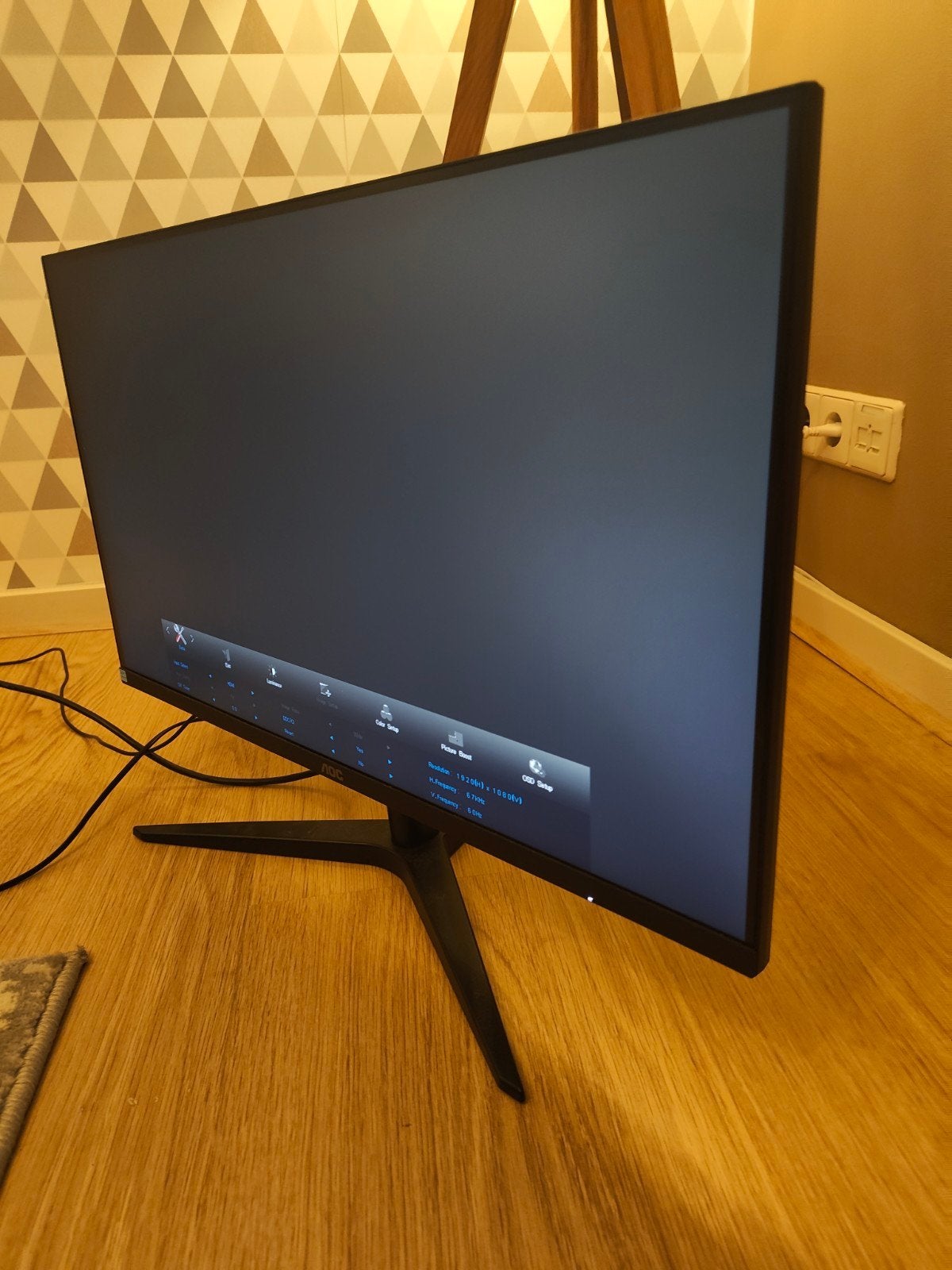 AOC monitor 27 inch, Computers en Software, Monitoren, Ophalen, IPS, Full HD, Zo goed als nieuw