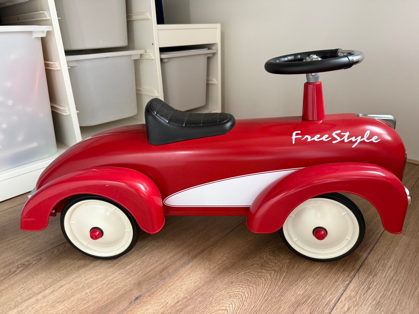 Retro loopauto rood, Ophalen, Zo goed als nieuw