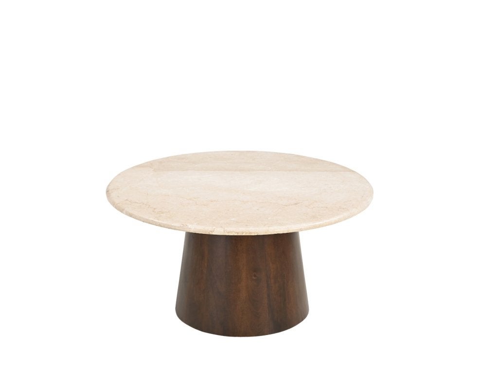 Salontafel Brix Bottecino round 75cm, Ophalen, 50 tot 100 cm, Maxi Living, Zo goed als nieuw