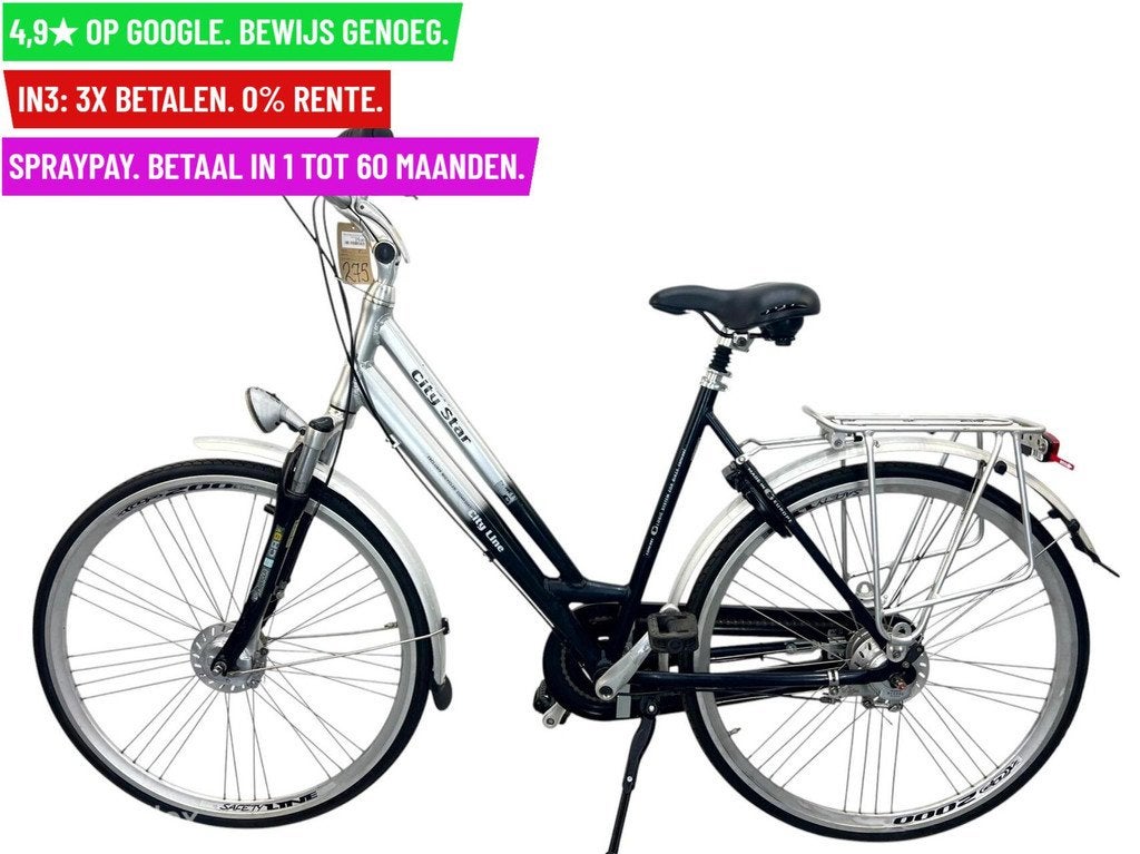 Damesfiets City Star 28"/54cm/8ver - Garantie/Levering, Overige merken, 9713 Bv Groningen, Gebruikt, 56 cm of meer