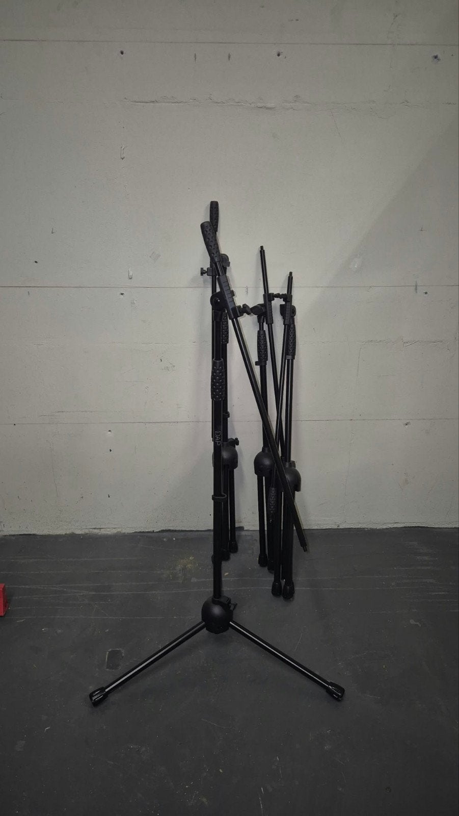 4 x DAP microfoon statieven, Ophalen, Zo goed als nieuw, Instrumentstandaard, Microfoon