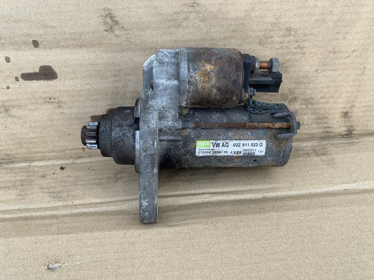 startmotor 02Z911023G volkswagen audi seat skoda, Gebruikt, -, -, Ophalen of Verzenden