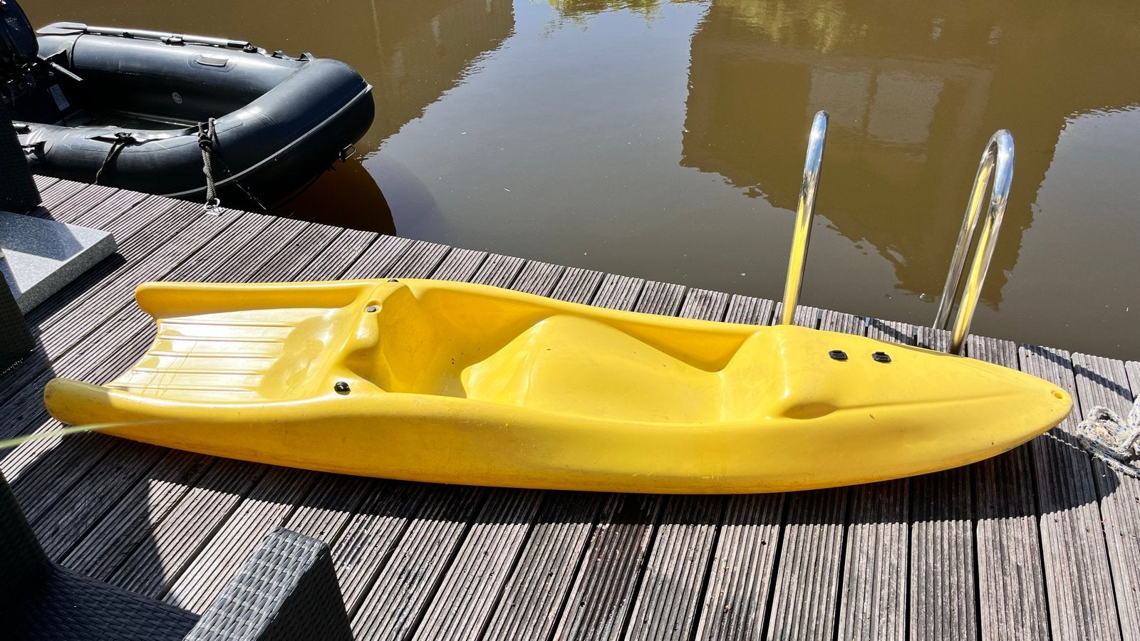Gele Kajak - Perfect voor recreatief peddelen, Ophalen, Gebruikt, 1-persoons