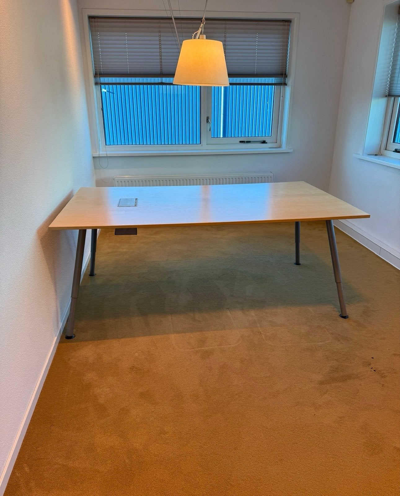 Groot vergader Bureau - Ideaal voor Kantoor of Thuiswerkple, Ophalen, Overige typen, Gebruikt, Hout