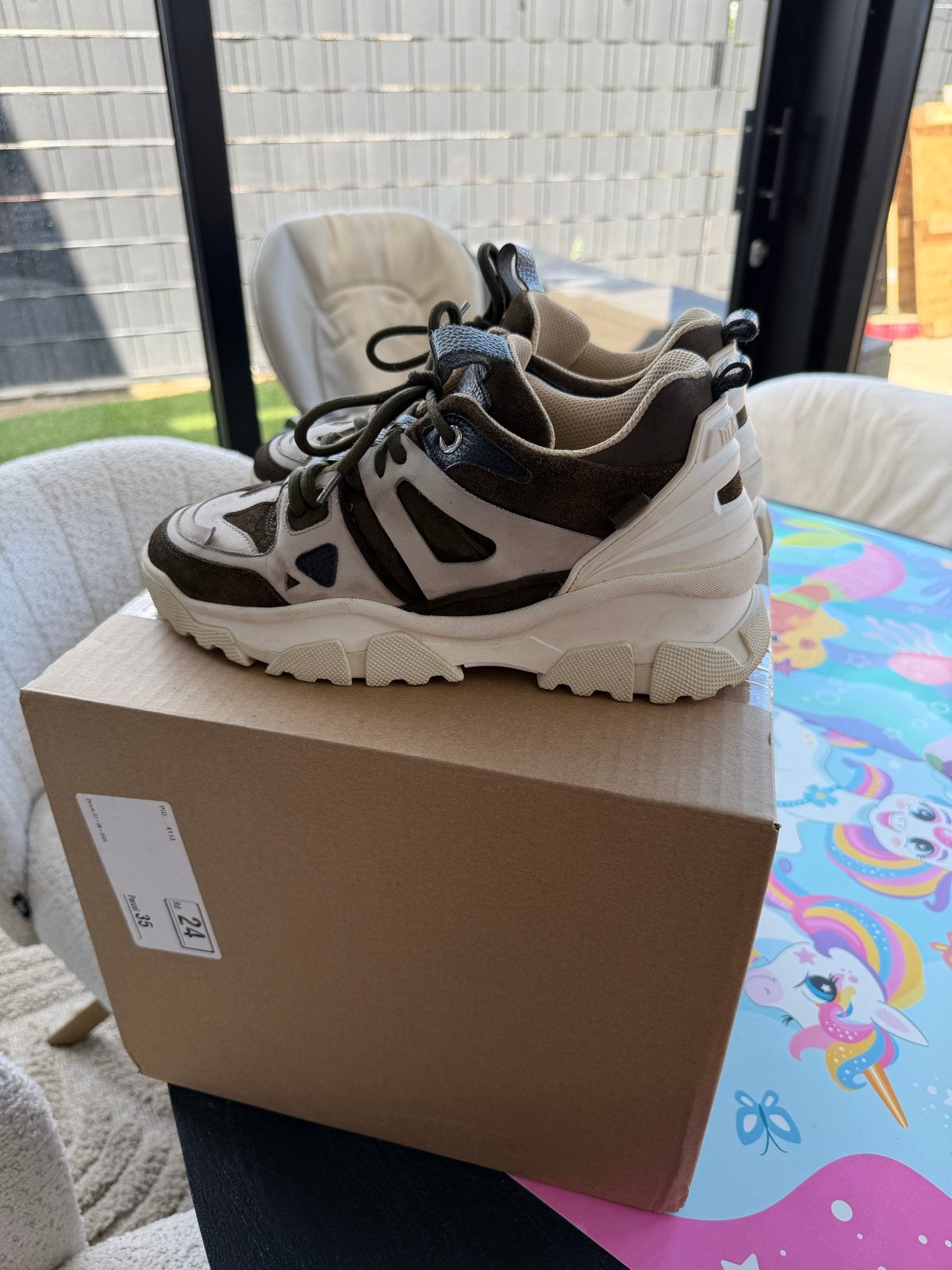 Mason Garments Genova sneakers maat 43 - Nieuwstaat, Ophalen, Zo goed als nieuw, Bruin, Sneakers of Gympen