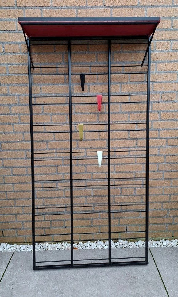 Vintage Pilastro 'Toonladder' Kapstok - de Vries - Reijenga, Gebruikt, 100 tot 150 cm, Metaal, Ophalen