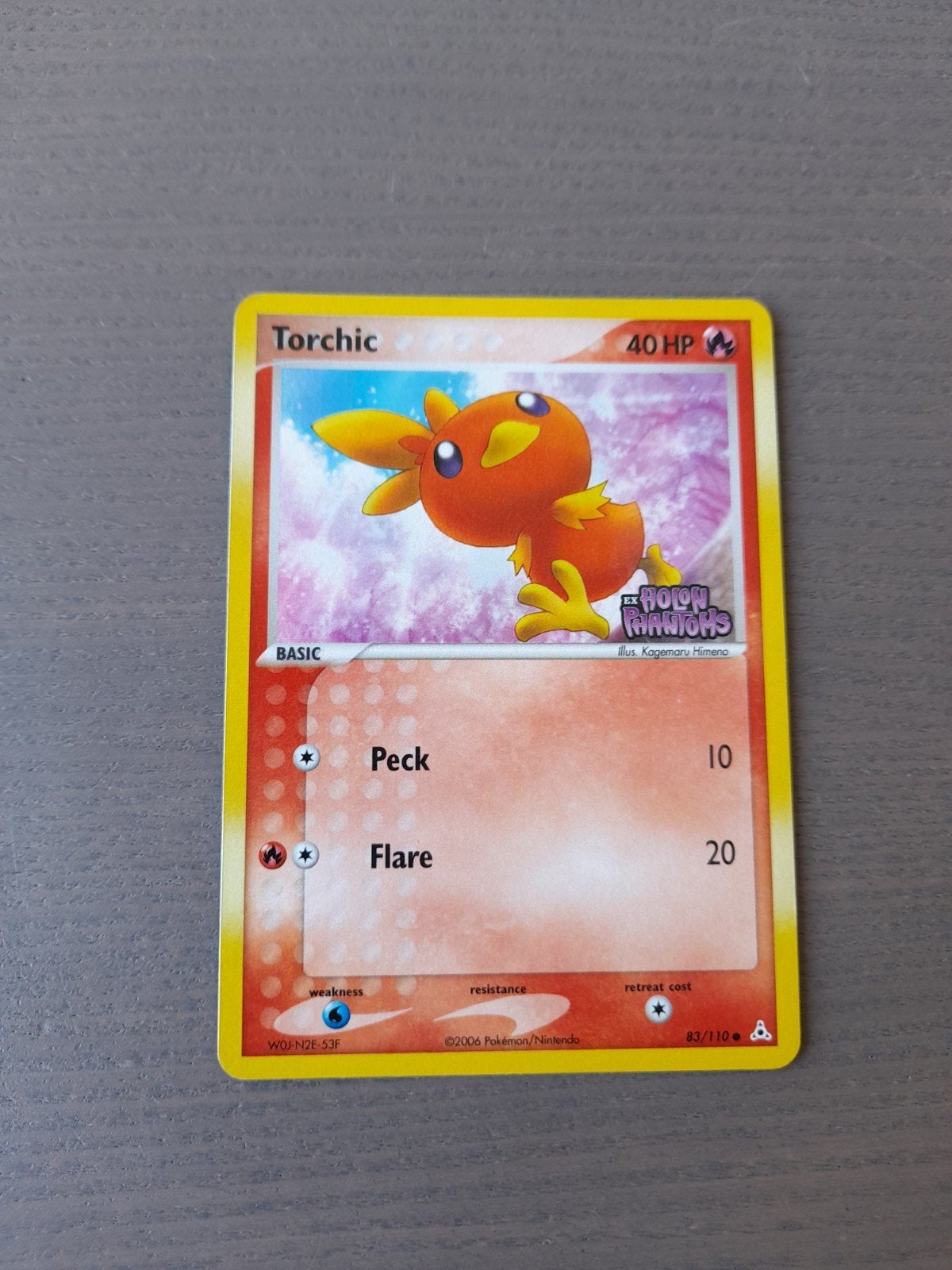 Holon phantoms 83/110 torchic reverse, Ophalen of Verzenden, Gebruikt, Losse kaart, Foil