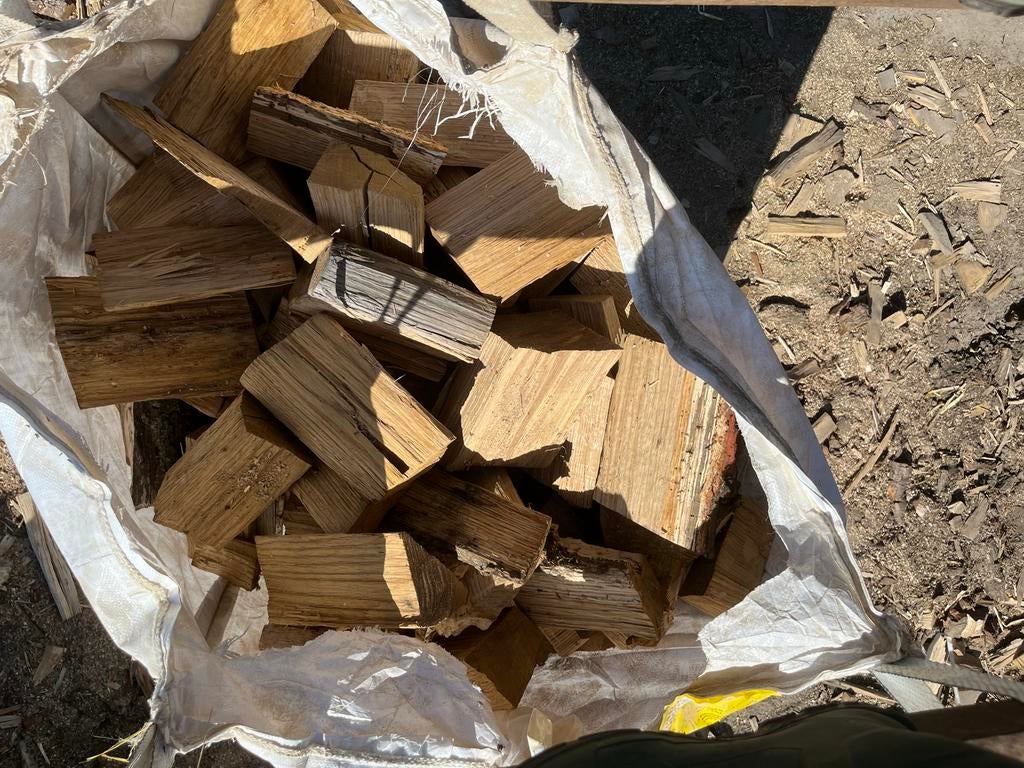 Mooi gedroogd eiken haardhout, Tuin en Terras, Haardhout, Minder dan 3 m³, Ophalen, Eikenhout, Blokken