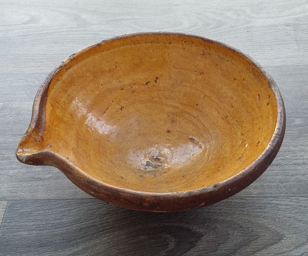 Om 1800-1850 Vlaamse Melkteil Melkschaal Boeren Schaal, Antiek en Kunst, Antiek | Keramiek en Aardewerk, Ophalen of Verzenden