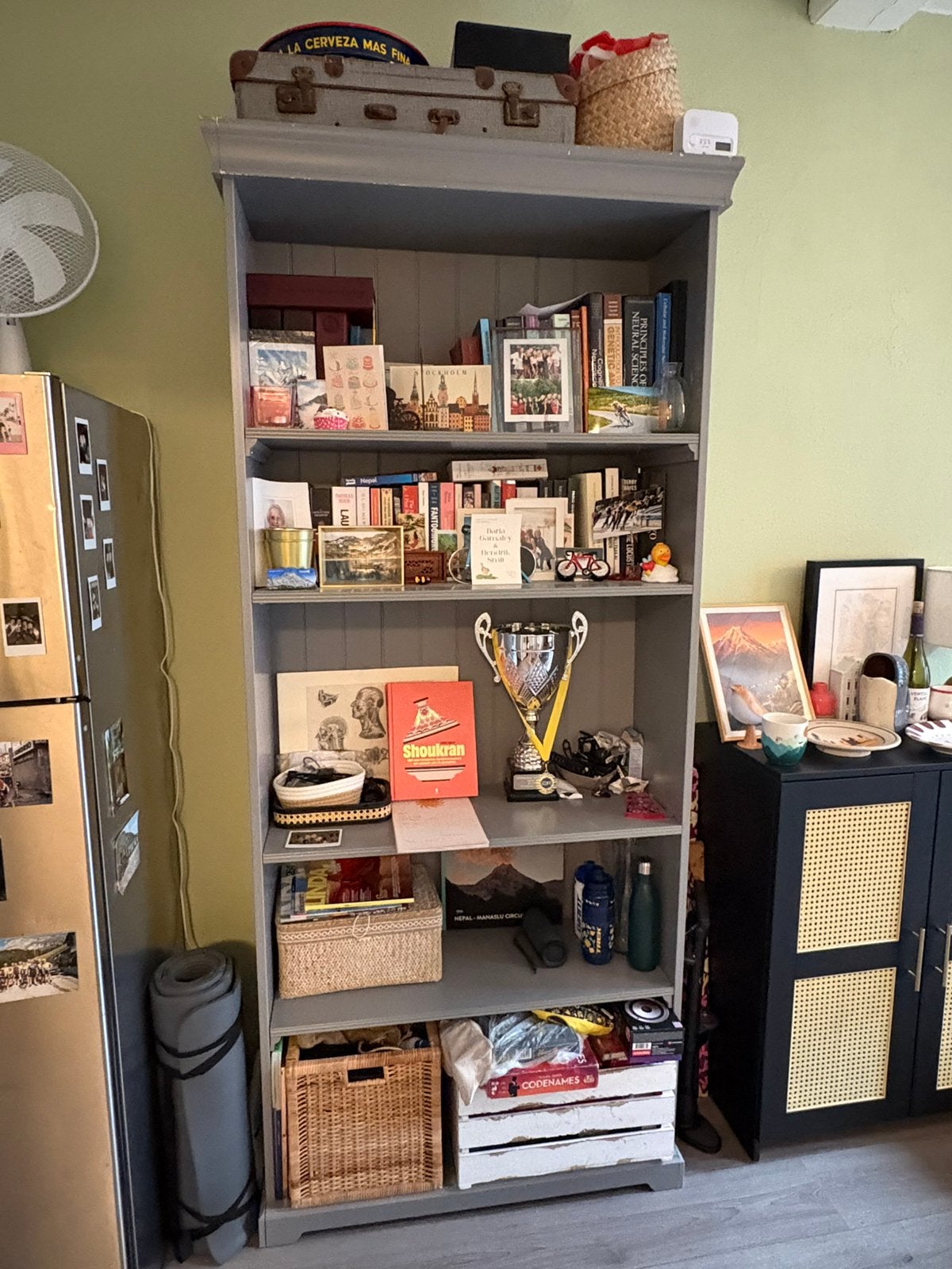 IKEA Liatorp boekenkast grijs, Ophalen, Zo goed als nieuw