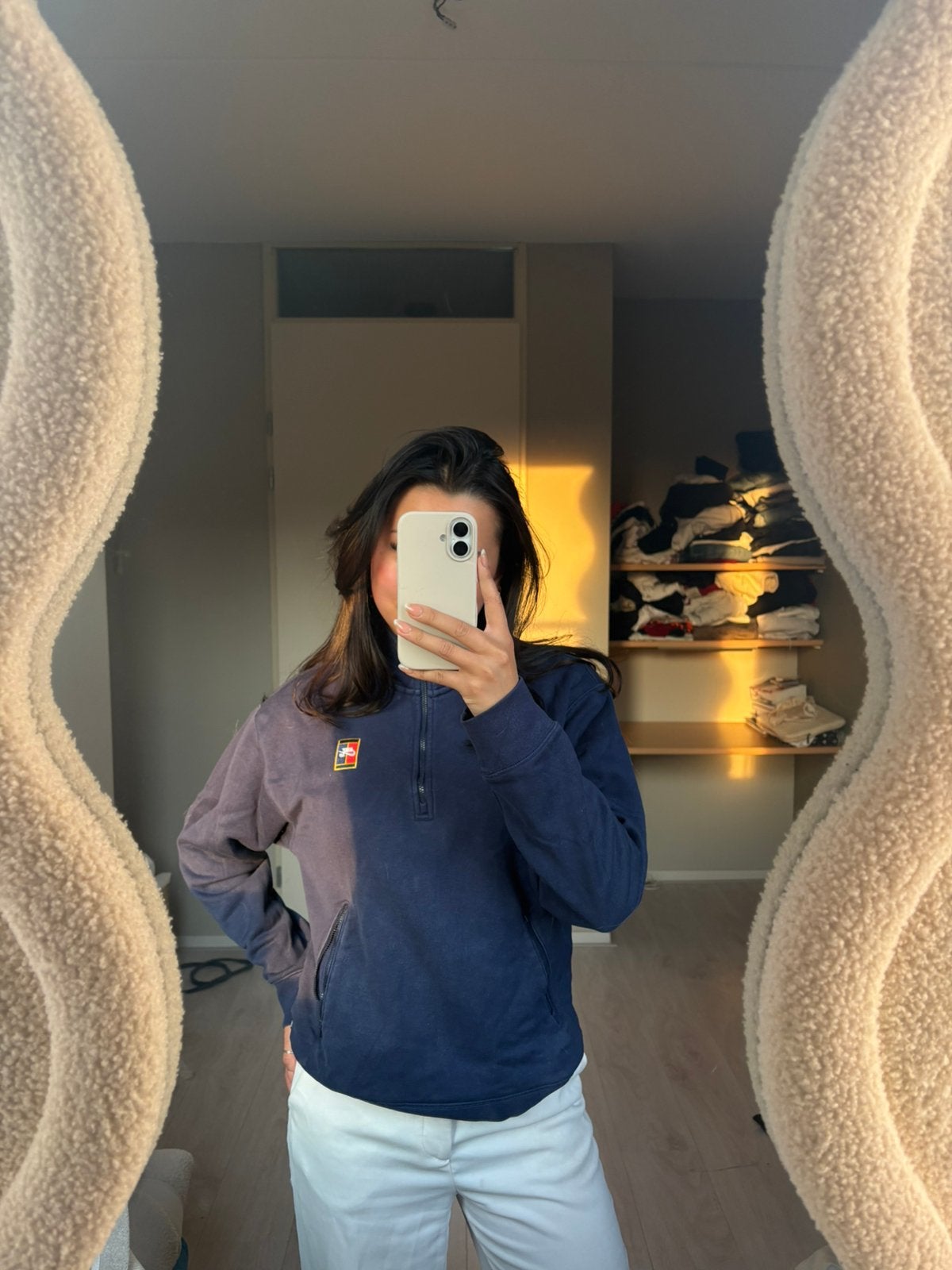 nike sweater, Verzenden, Zo goed als nieuw, Overige maten, Blauw