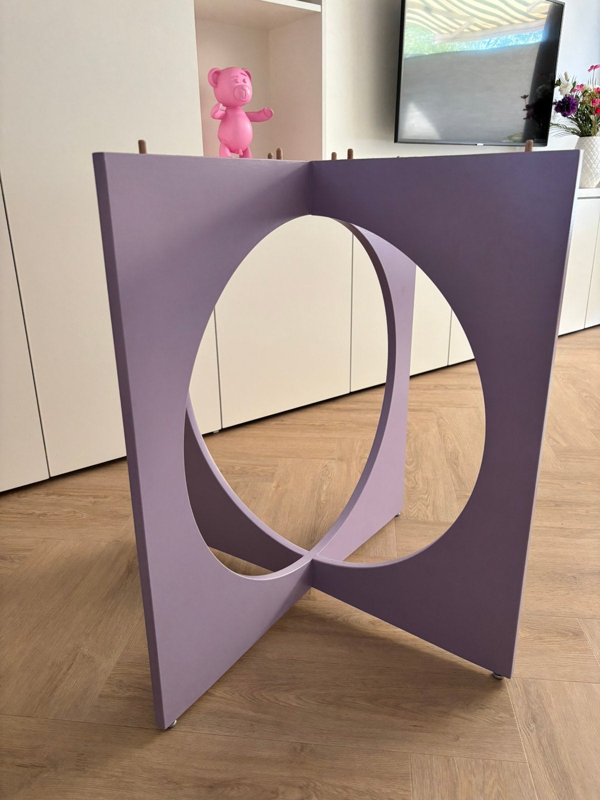 Mooie design tafelpoot 74 cm hoog, Ophalen, Zo goed als nieuw, Rechthoekig, 50 tot 100 cm