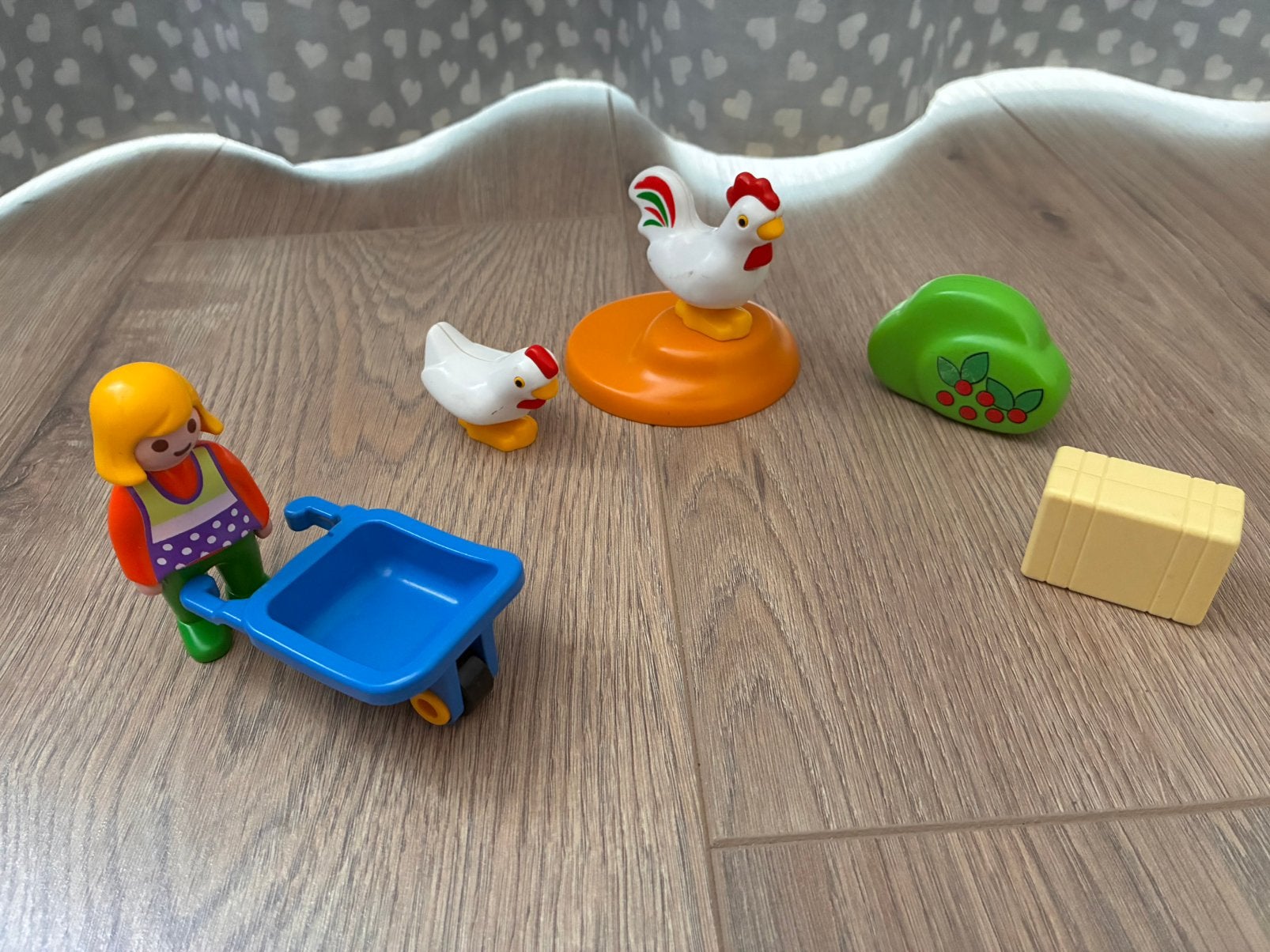 Playmobil boerin met haan en kip, Ophalen of Verzenden, Zo goed als nieuw