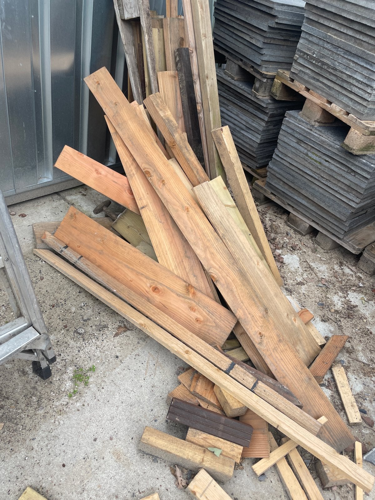 resthout, Doe-het-zelf en Verbouw, Hout en Planken, Ophalen, Gebruikt, Minder dan 25 mm, Plank