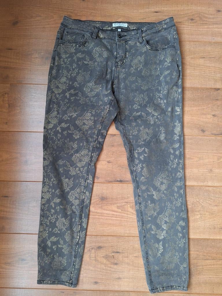 Stoere Red Button broek met gouden print - Maat 42, Kleding | Dames, Broeken en Pantalons, Ophalen of Verzenden