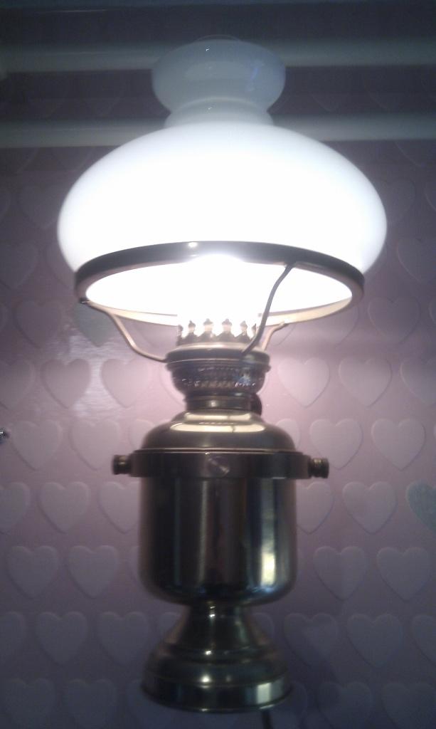 Mooie oude messing scheepslamp bijna antiek voor €125,00, Ophalen, Zo goed als nieuw, Glas, Maritiem