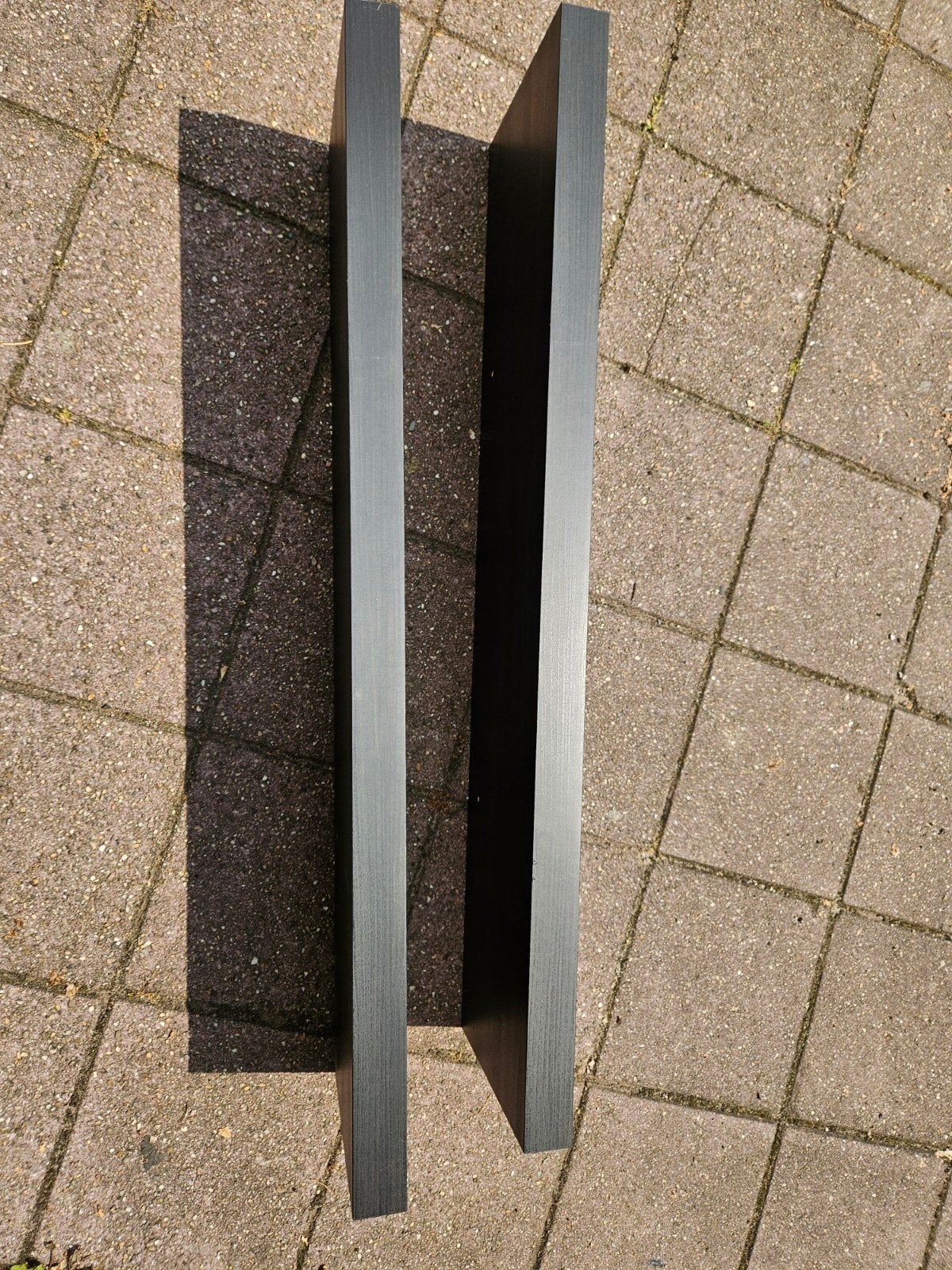 2x IKEA Lack wandplanken 110 cm zwart, Ophalen of Verzenden, Gebruikt