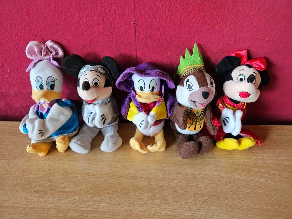 Vijf MacDonald's Disney vingerpoppen, Verzamelen, Disney, Ophalen of Verzenden, Mickey Mouse, Gebruikt, Knuffel