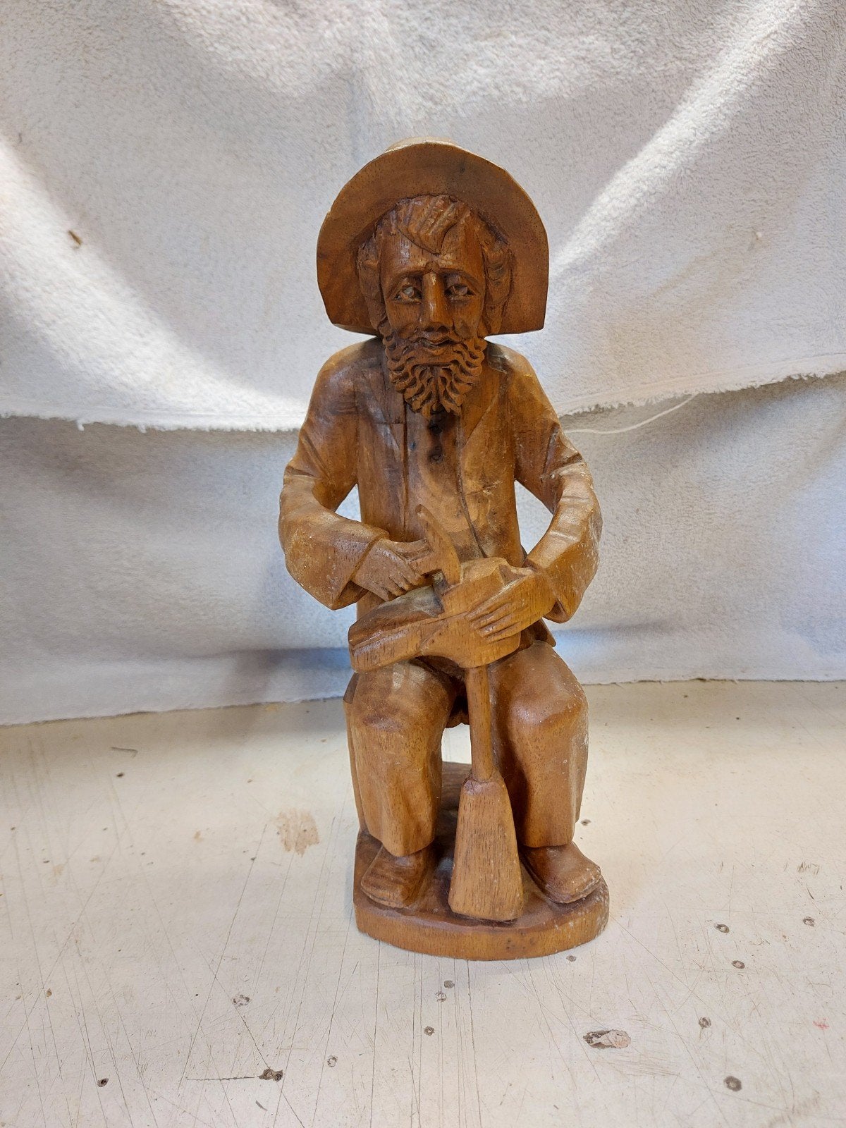 Schoenmaker, Houtsnijwerk, Ophalen of Verzenden, Handgemaakt, 20 - 50 cm