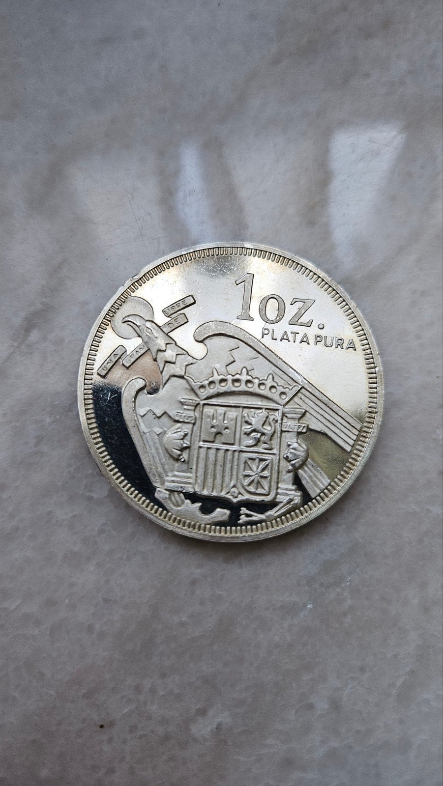 1 ounce 999 zilver restrike pesetas, Ophalen of Verzenden, Zilver