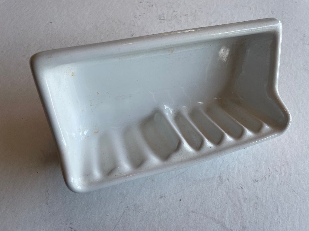 Supermooi brocante zeepbakje keramiek, voor in de muur, Ophalen of Verzenden