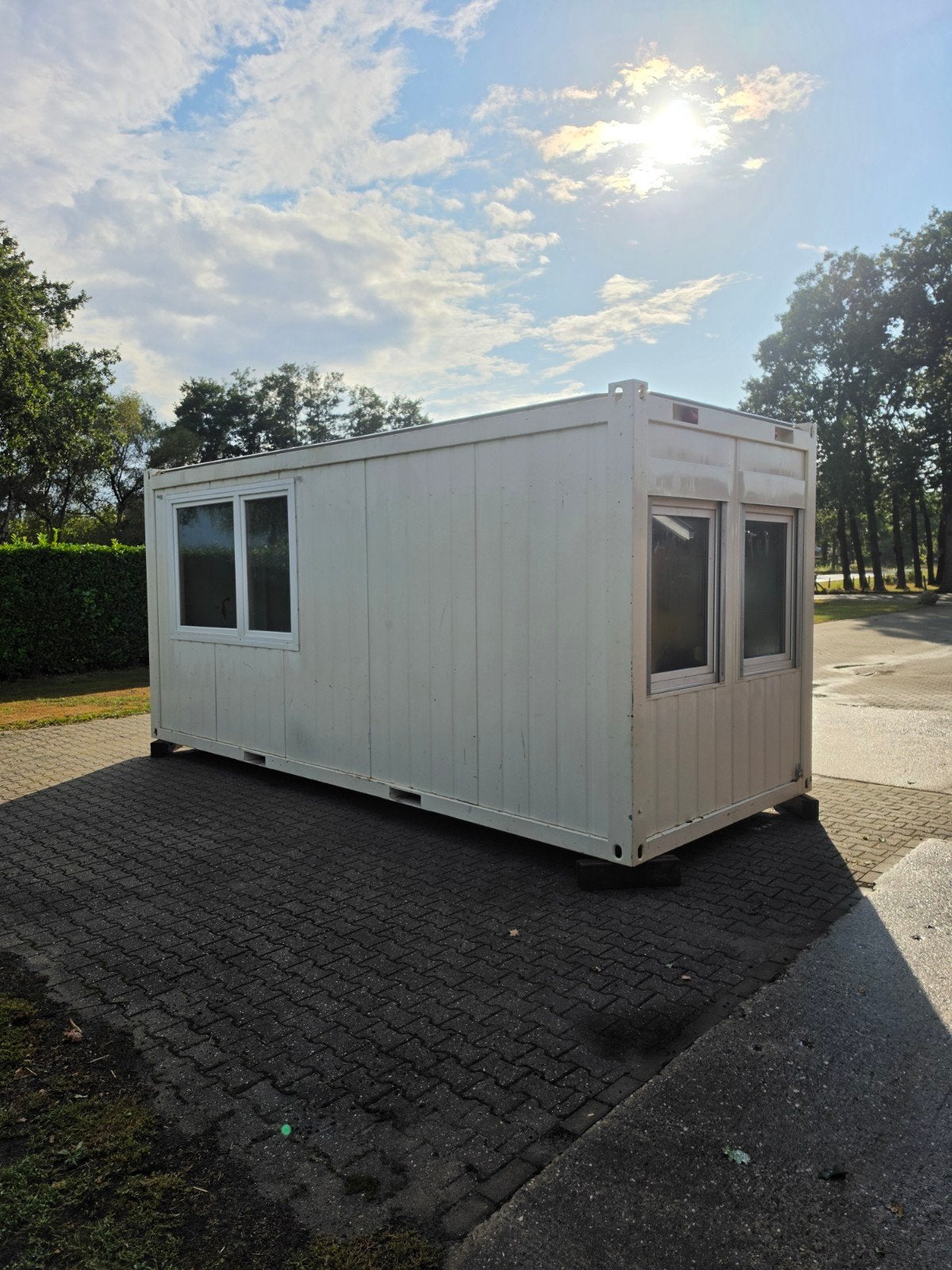 Nette Kantoorunit 20ft Unit 6x2.4 Directiekeet, Ophalen of Verzenden, Gebruikt