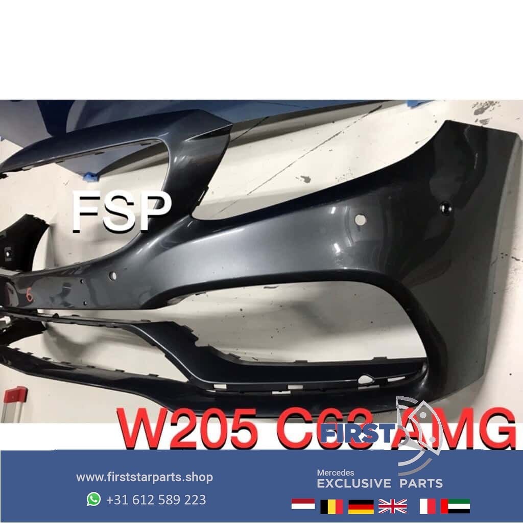 W205 C205 C63 AMG Voorbumper grijs origineel Mercedes 63, Auto-onderdelen, Gebruikt, -, Voor, Ophalen of Verzenden