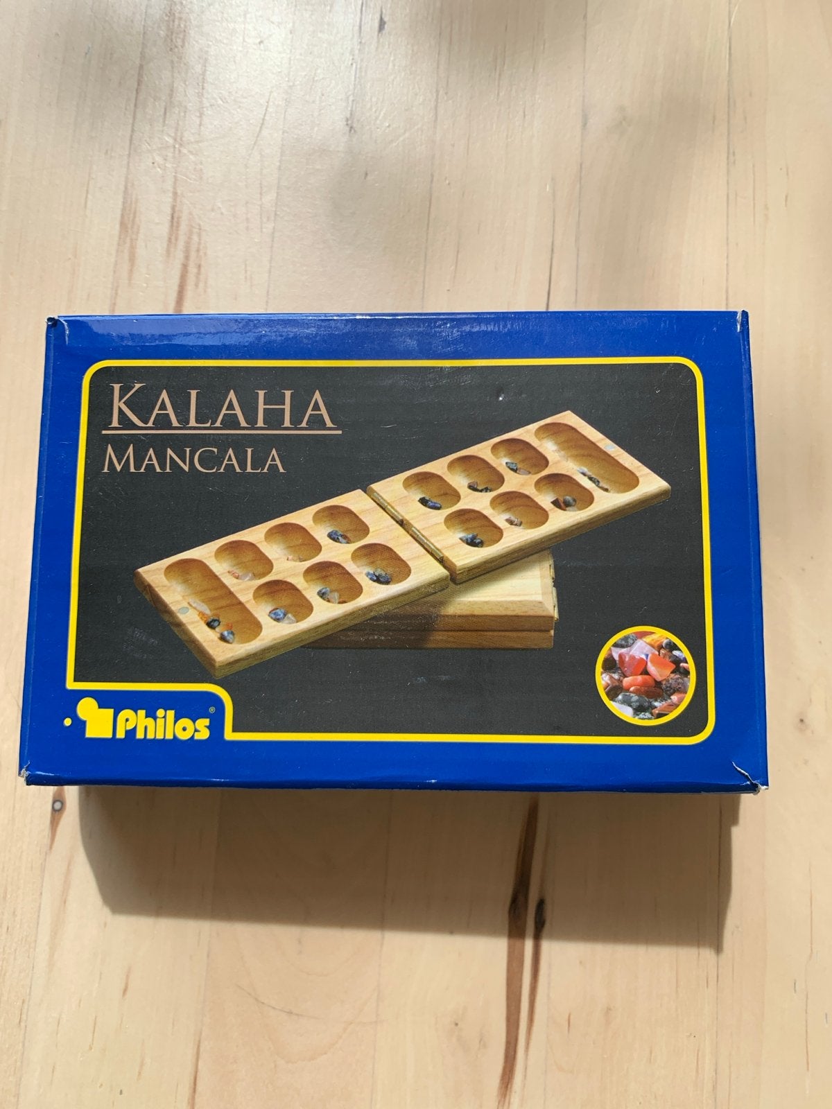 Kalaha Mancala Bordspel van Philos - Strategisch Spel, Een of twee spelers, Ophalen of Verzenden, Zo goed als nieuw