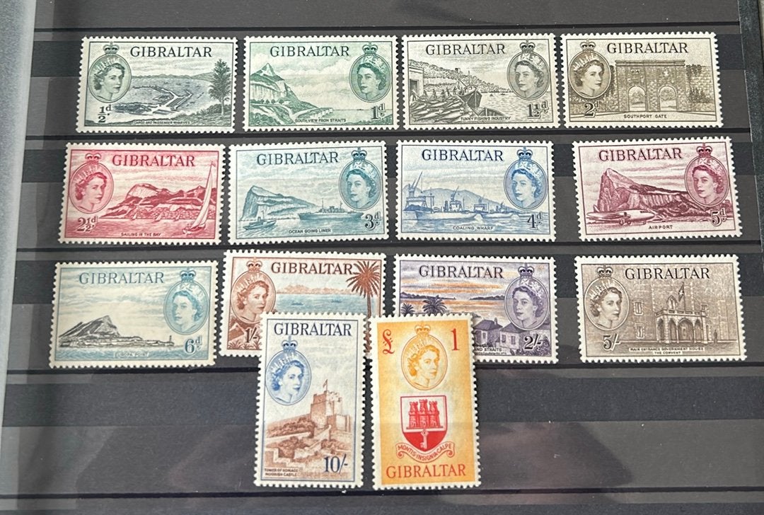 Gibraltar serie 134/47 postfris (200 euro cw), Verzenden, Postfris