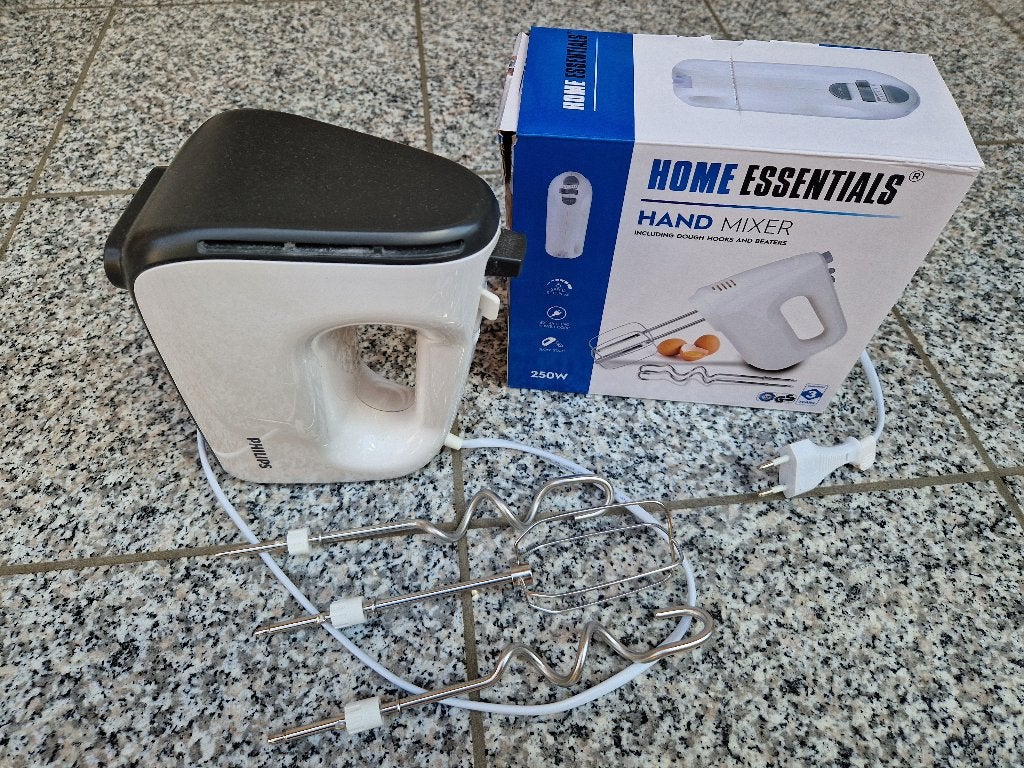 Handmixer Philips 1x gebruikt, Minder dan 1 liter, Ophalen of Verzenden, Zo goed als nieuw, 3 snelheden of meer