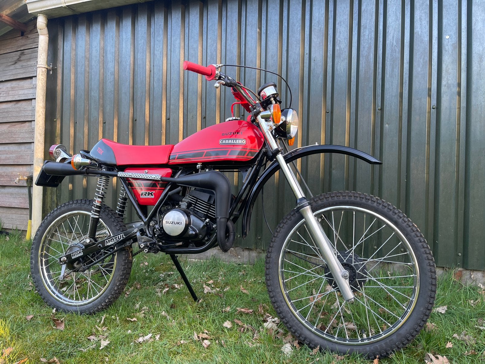 Suzuki TS50X Retro Crosser crossbrommer oldtimer bromfiets, Ophalen, 6 versnellingen, Zo goed als nieuw, 50 cc