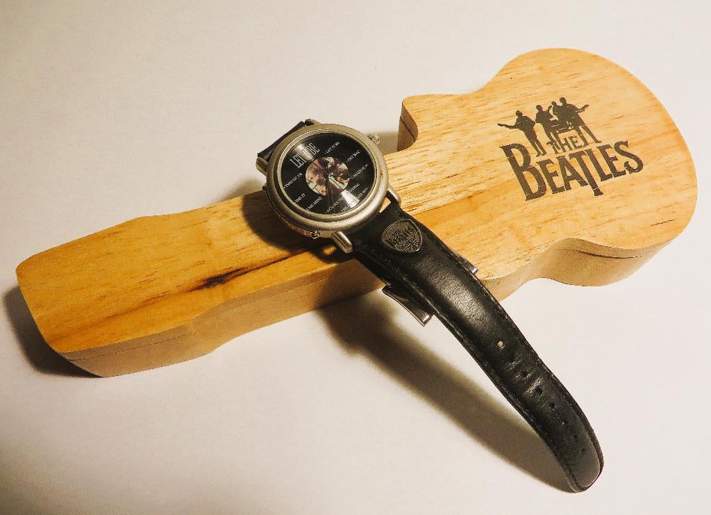 Beatles Apple Corp Watch (Vintage), Ophalen of Verzenden, Zo goed als nieuw, Leer, Overige merken
