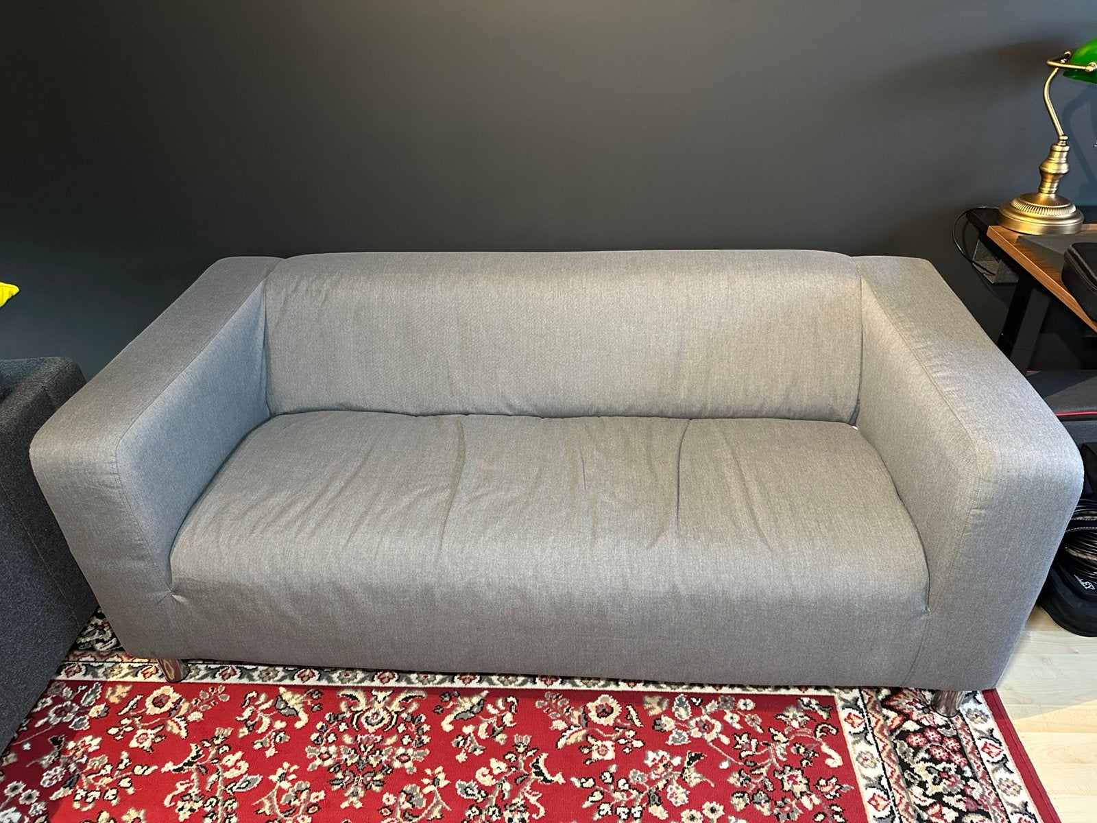 IKEA KLIPPAN 2-Seater Sofa in Grey - Great Condition, Ophalen, Kunststof, 150 tot 200 cm, Tweepersoons