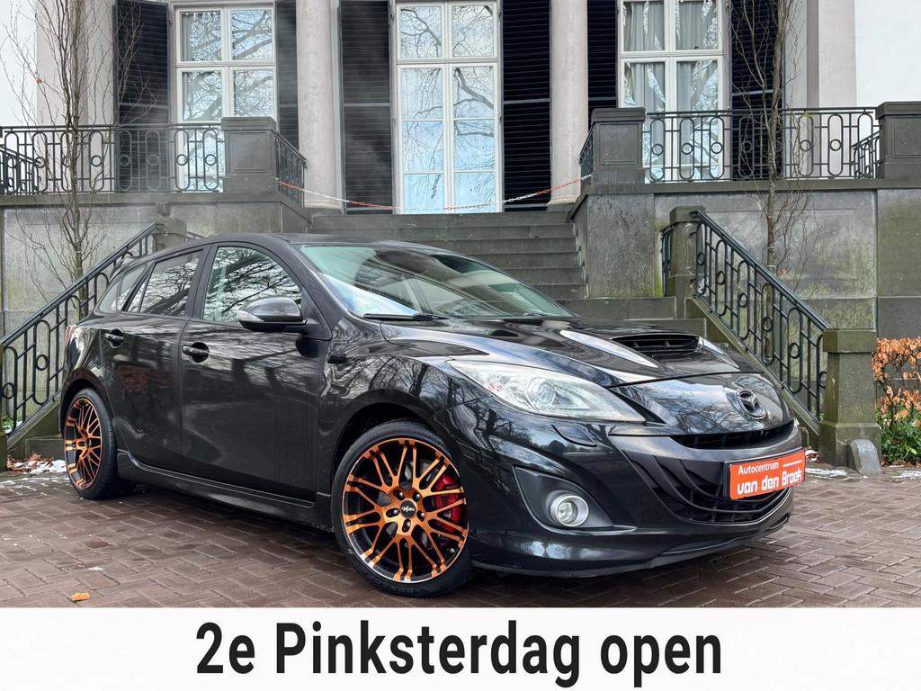 Mazda 3 2.3 DiSi Turbo MPS 260Pk Xenon Navi Leder Climate Cr, Auto's, Voorwielaandrijving, Gebruikt, 1370 kg, 4 cilinders