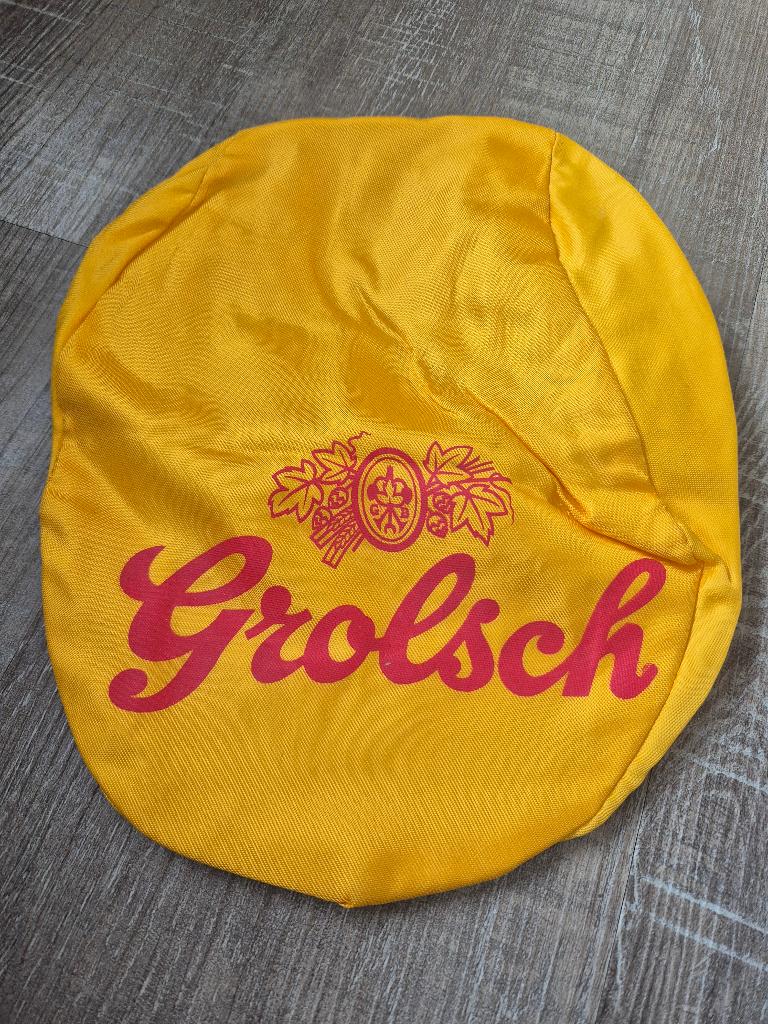 Te koop: oud geel Grolsch petje, Verzamelen, Ophalen of Verzenden, Zo goed als nieuw, Overige typen, Grolsch
