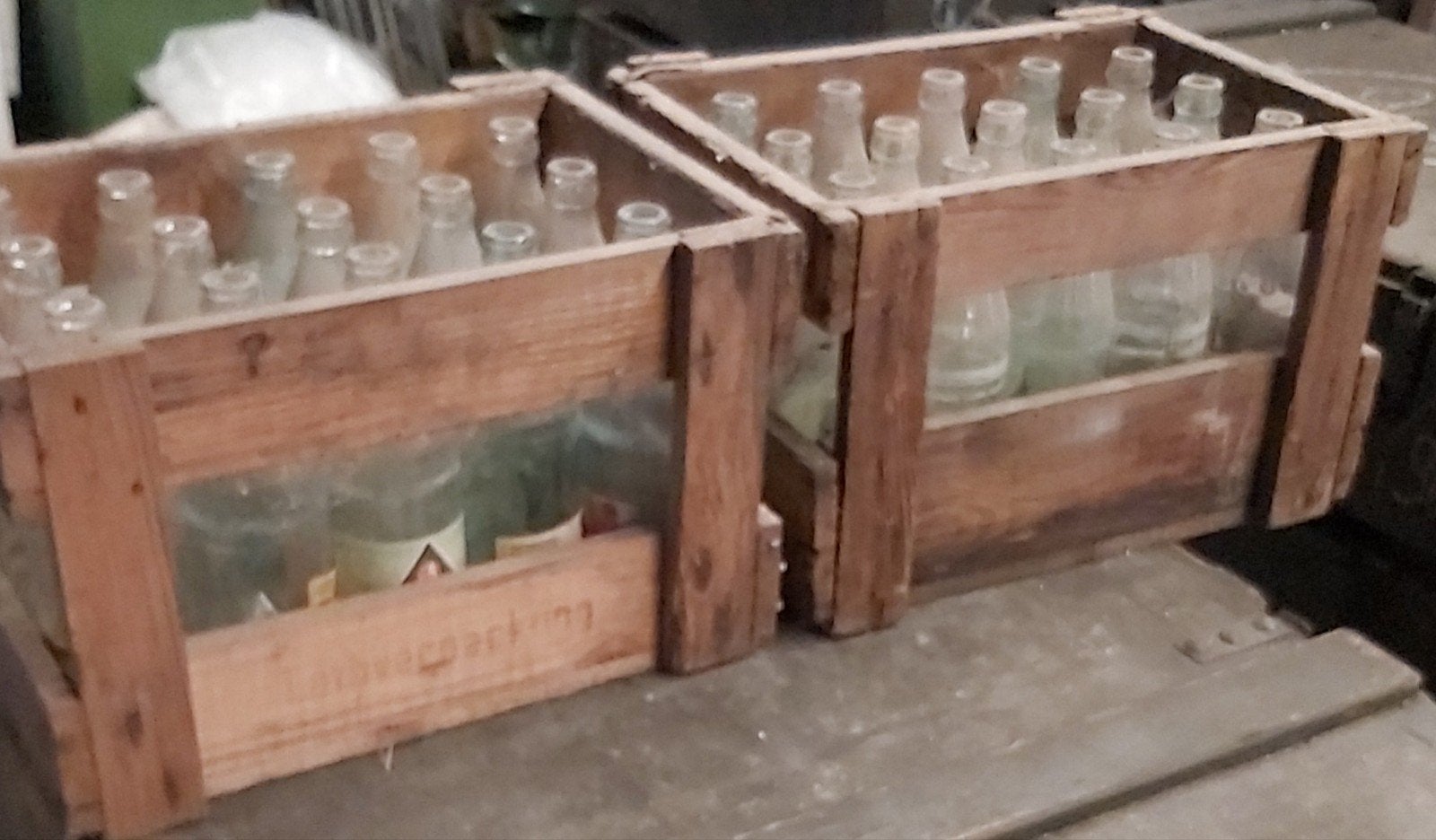 krat kratjes oude limonade kratjes decoratie, Ophalen