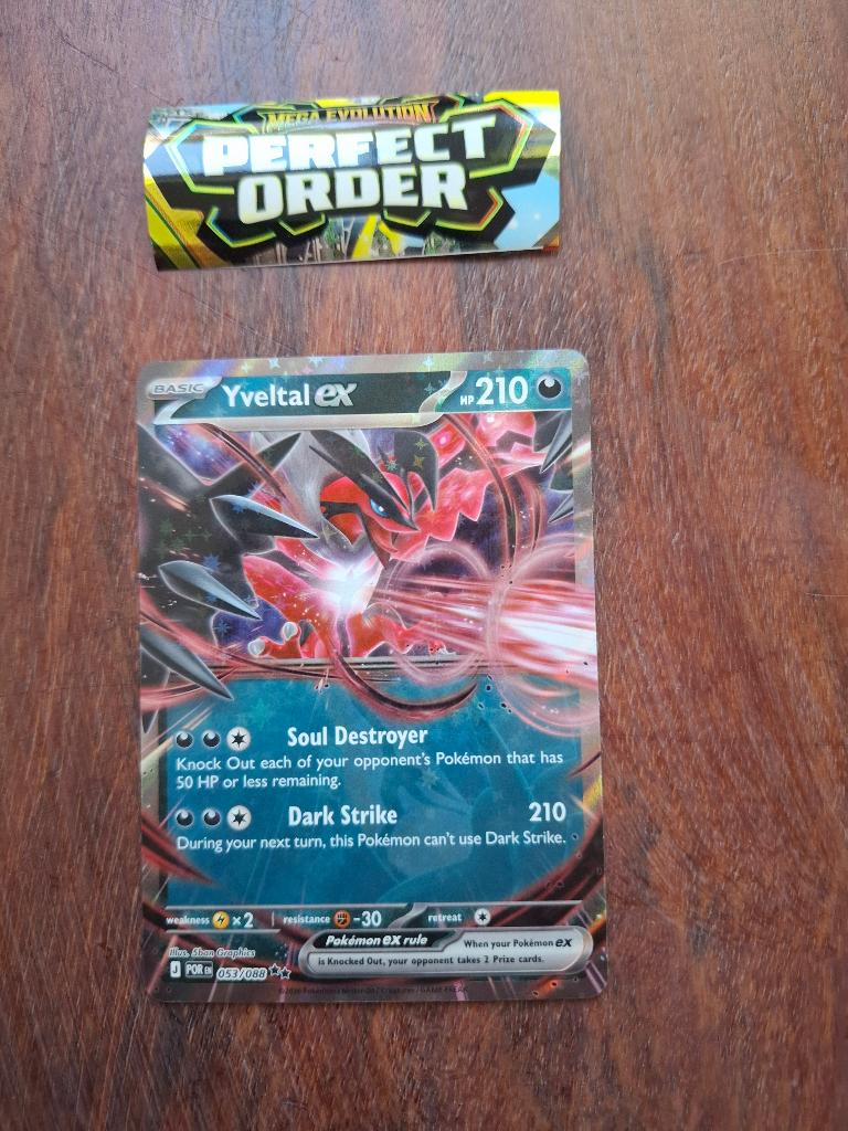 Pokemon – Yveltal (EX) (POR 053/88)  Perfect Order, Ophalen of Verzenden, Nieuw, Losse kaart, Foil