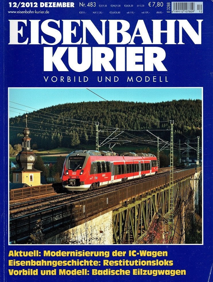 Eisenbahn Kurier 2012 nr. 483 (Duits magazine over treinen), Verzenden, Gelezen, Trein