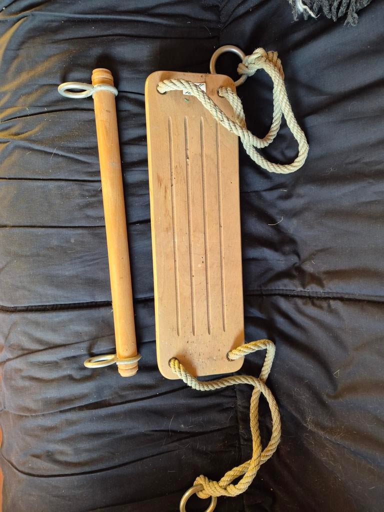 Beuken houten schommel plus rekstok, Ophalen of Verzenden