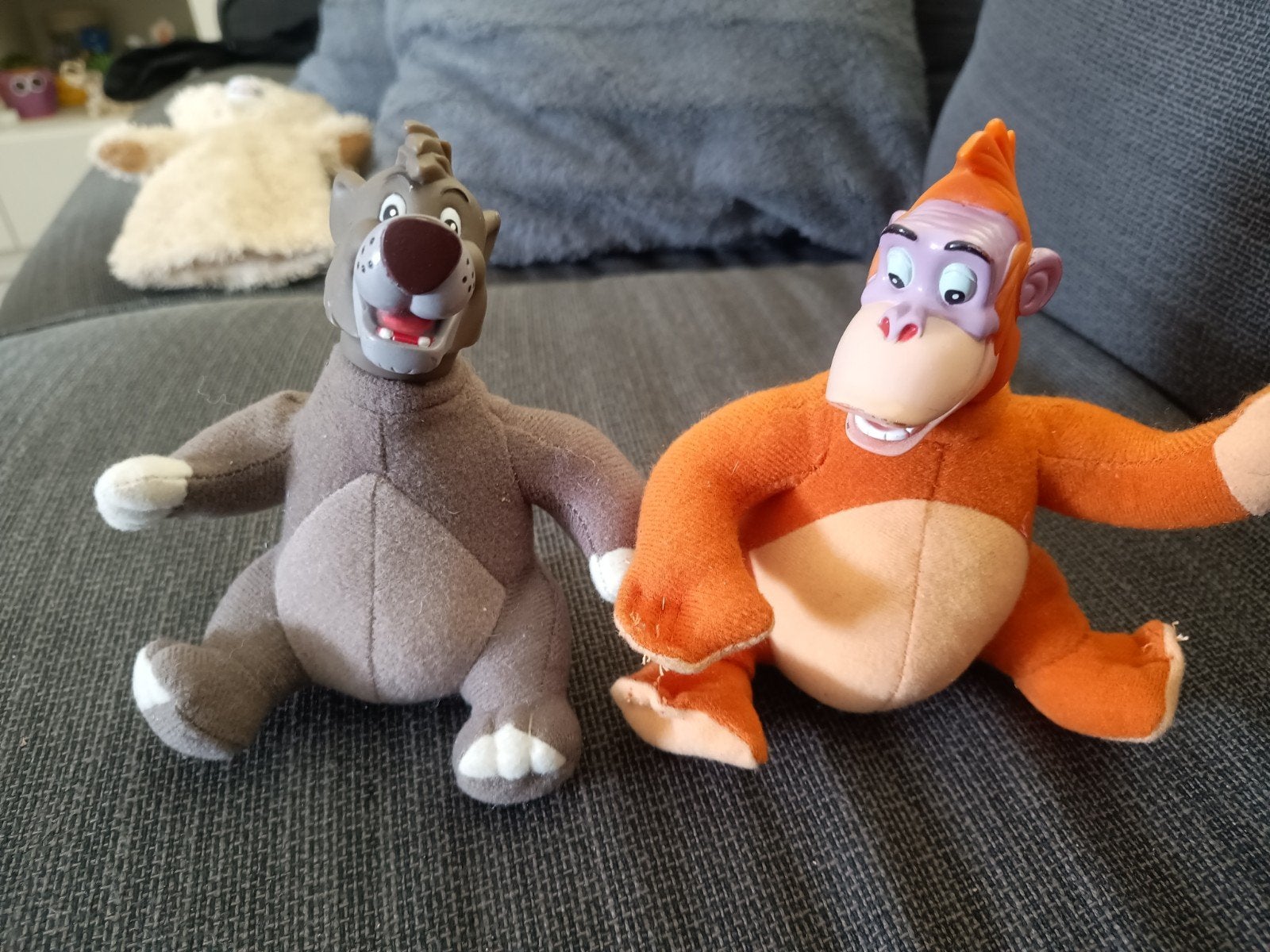 Jungle boek Disney knuffels ong 15 cm, Ophalen of Verzenden, Leeuwenkoning of Jungle Boek, Zo goed als nieuw, Knuffel