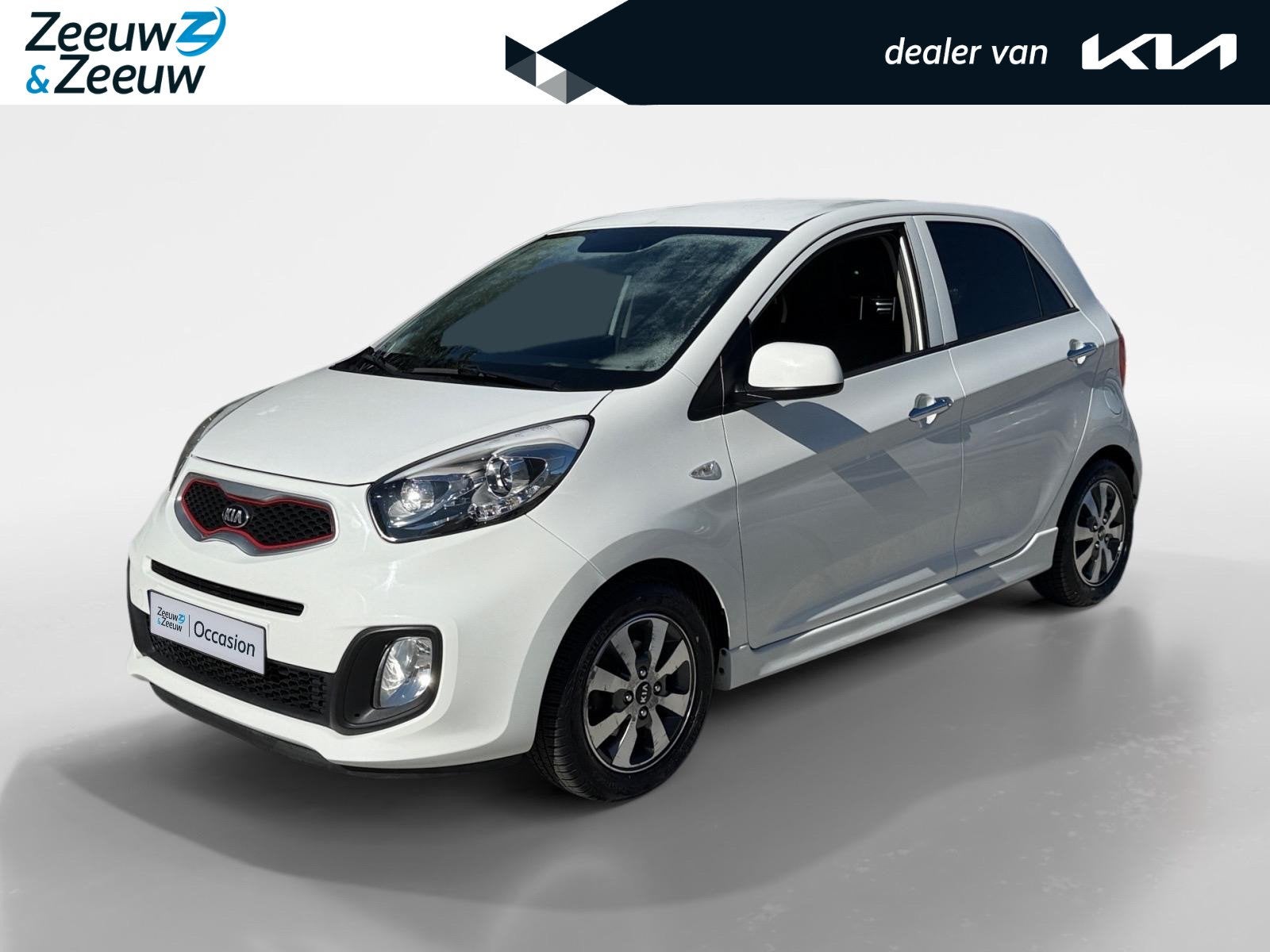 Kia Picanto 1.0 CVVT X-treme | CLIMATE CONTROLE | LEDER | LM, Auto's, Stof, Gebruikt, 400 kg, Wit
