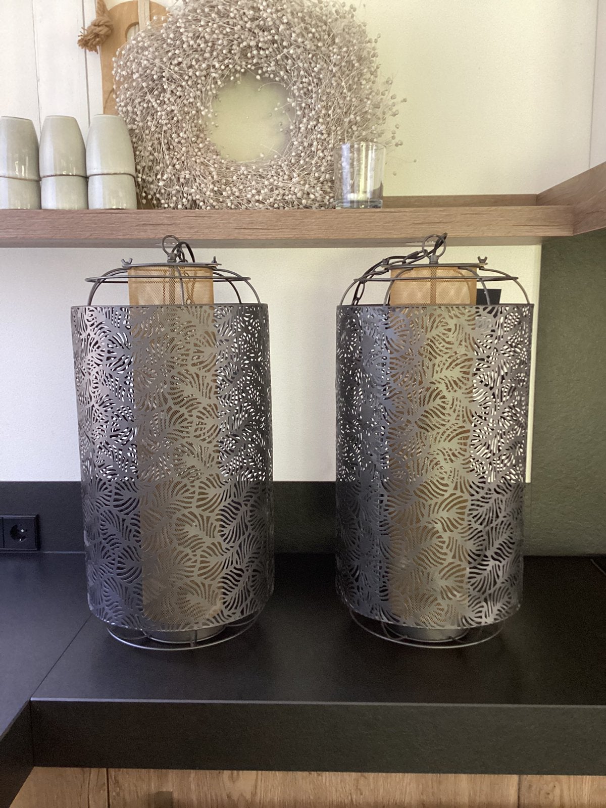 Nieuwe Grote hanglampen tafellampen merk Goods Cosy, Ophalen, Zo goed als nieuw, Bruin