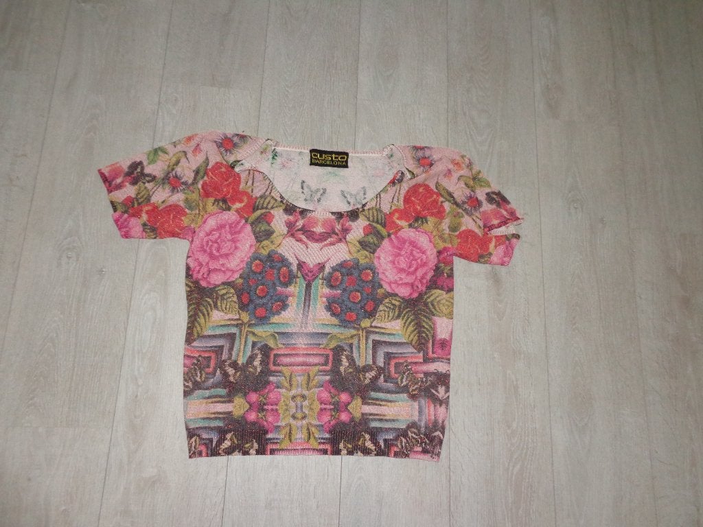 schitterend damesshirt van Custo, maat L, Kleding | Dames, Overige kleuren, Maat 42/44 (L), Ophalen of Verzenden, Korte mouw