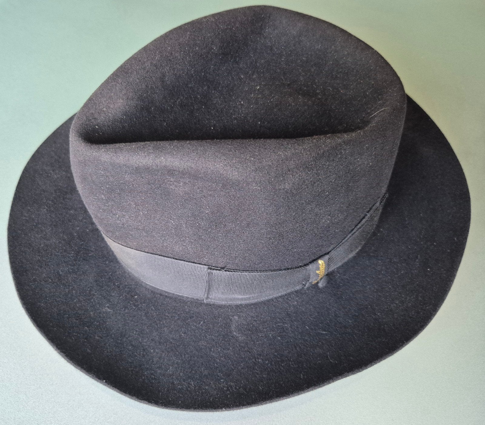 Hoed, zwart, vilt, Borsalino maat 58., Kleding | Dames, Hoeden en Petten, Hoed, Nieuw, 58 cm (L, 7¼ inch) of meer, Borsalino
