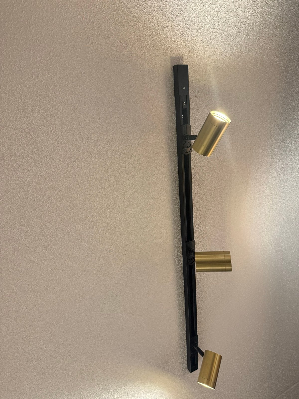 Plafonrails verlichting met 3 verstelbare spots, Ophalen of Verzenden, Metaal, Railspot, Verstelbaar