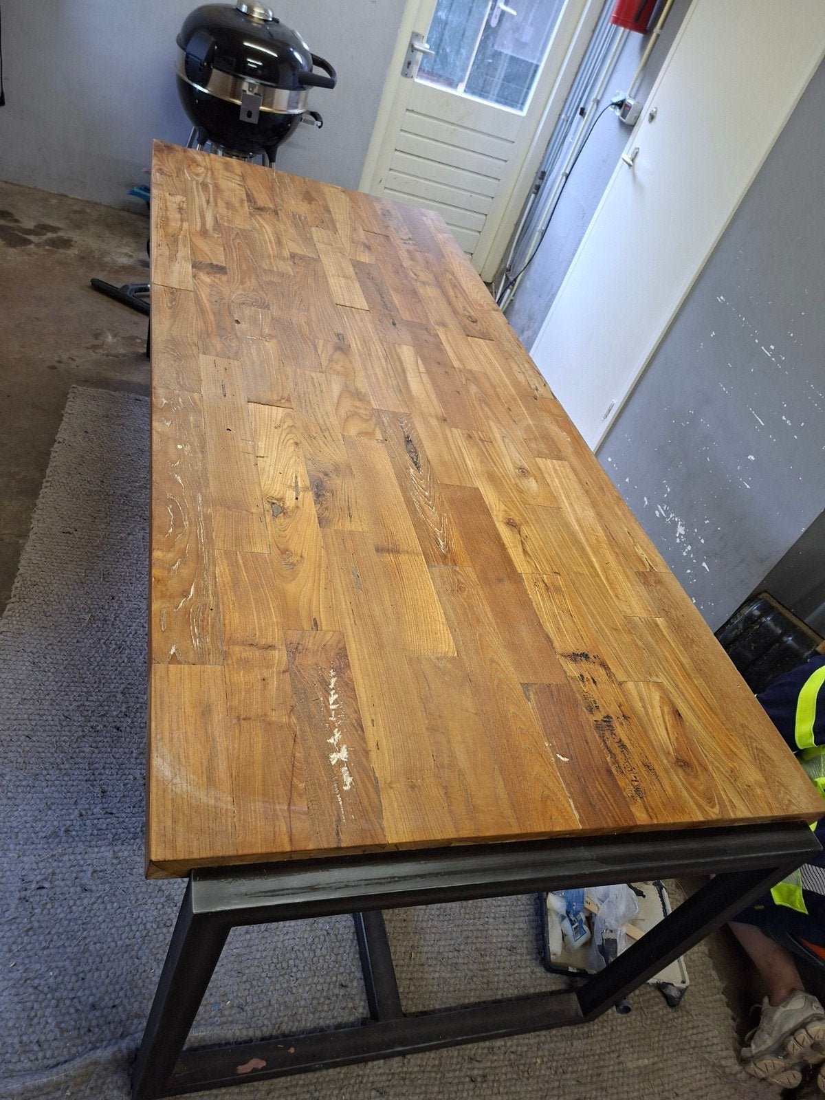 goede eettafel 250 cm, Huis en Inrichting, Tafels | Eettafels, Ophalen, 200 cm of meer, 50 tot 100 cm, Zo goed als nieuw