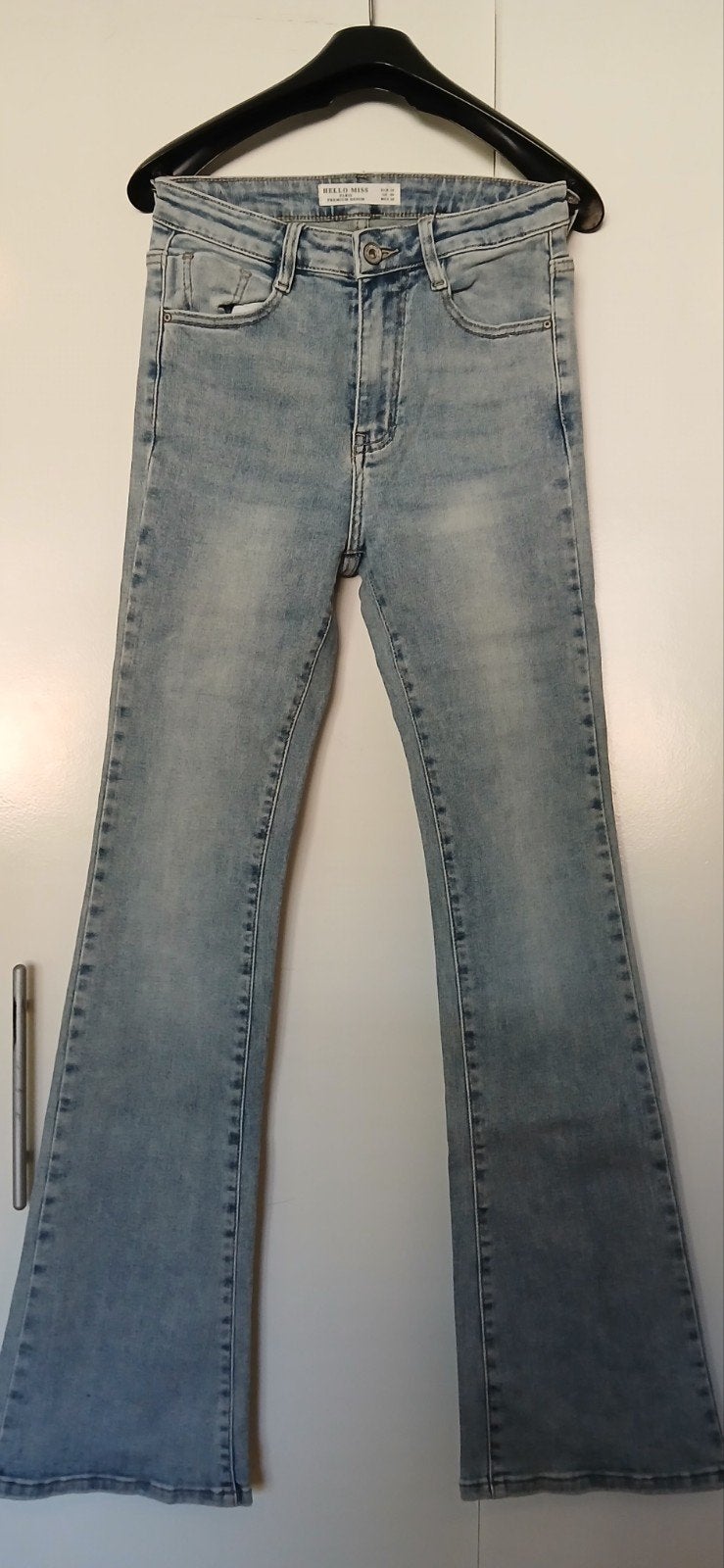 Tiener/ dames spijkerbroek maat 36, Hello Miss, Blauw, Ophalen of Verzenden, Zo goed als nieuw