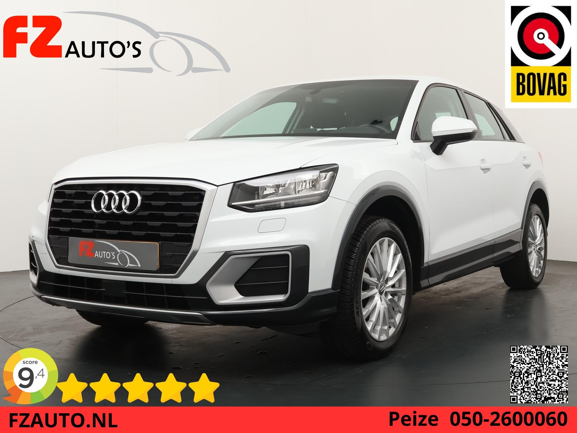 Audi Q2 1.0 TFSI Design Automaat - Navigatie - Climate Contr, Auto's, Stof, Gebruikt, 116 pk, Wit