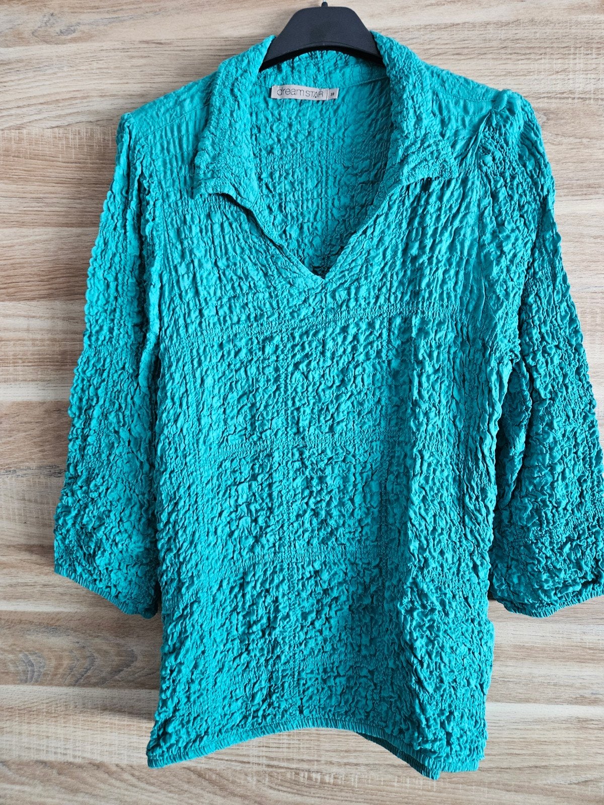 turquoise blouse van Dreamstar maat m, Maat 38/40 (M), Dreamstar, Overige kleuren, Nieuw